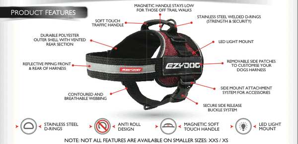 EzyDog Convert Harness
