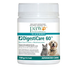 PAW Digesticare 60 Dog Probiotic